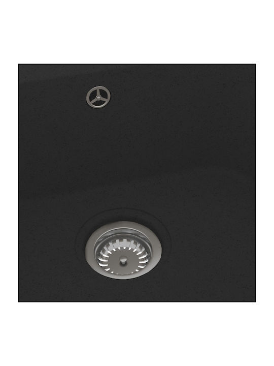 vidaXL Kitchen Sink Black 760x480x184 mm Composite Granite