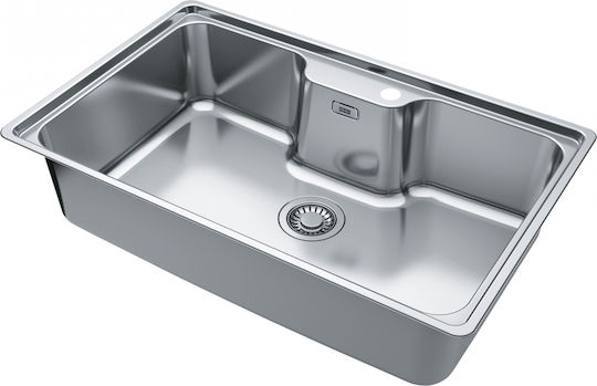 Franke Bell Bcx 610-81 Ένθετος Inox Μ81xΠ51cm Ασημί