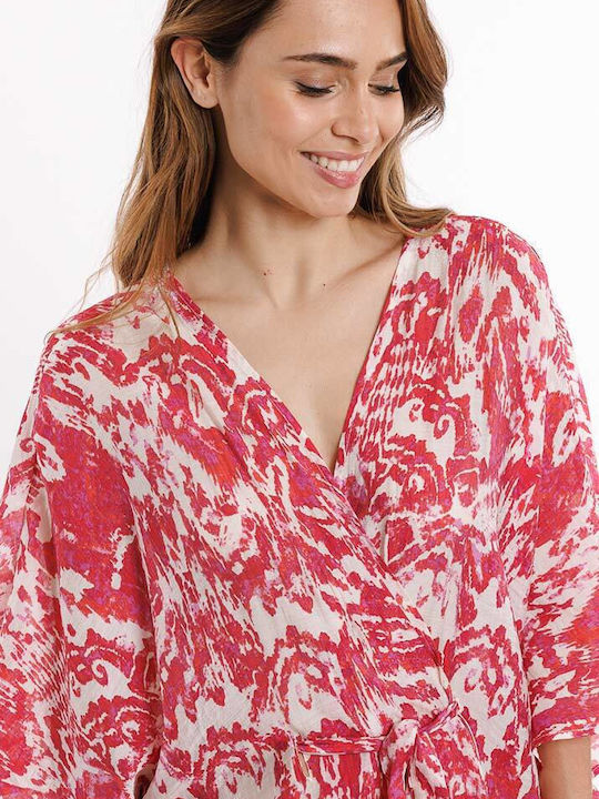 Women's Kimono Pink/Coral