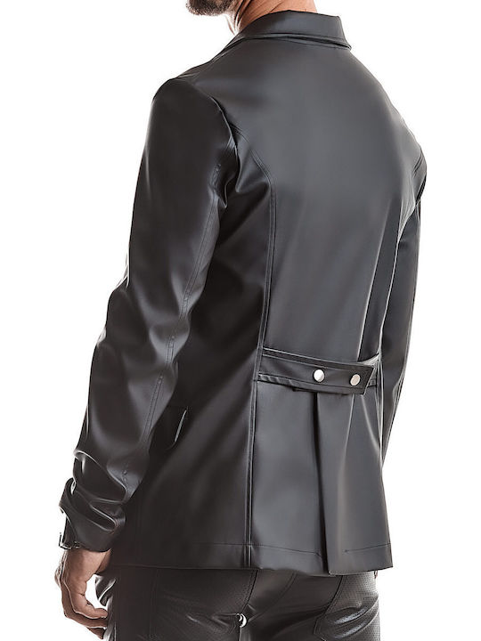 Regnes Fetish Planet Leather Jacket Black