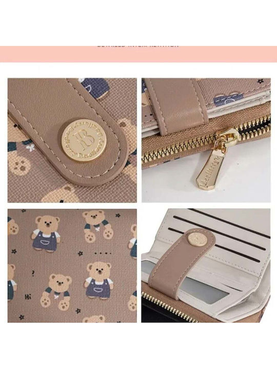 Starrydrip Kids Wallet with Coins Beige Starrydrip Kids Wallet with Coins Beige