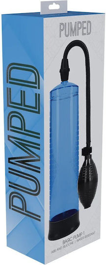 Basic Pump 1 Αδιάβροχη Αντλία Κενού Μεγέθυνσης Πέους Μπλε