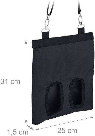 Geantă Ventilator Animale Mici Relaxdays Negru