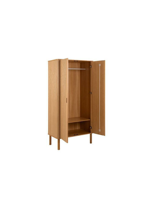 Norsica Dunmavo 107 Δίφυλλη Ντουλάπα Δρυς 100x55x200cm