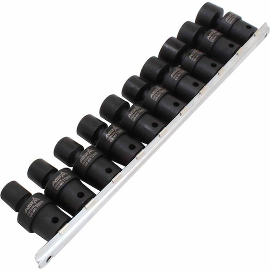 Satra Einstellbar Nuss Pneumatisch Sechskant mit Vierkant-Antrieb 3/8" Durchmesser 10 / 3/8" / 11 / 12 / 13 / 14 / 15 / 16 / 17 / 18 / 19 / 53 1Stück