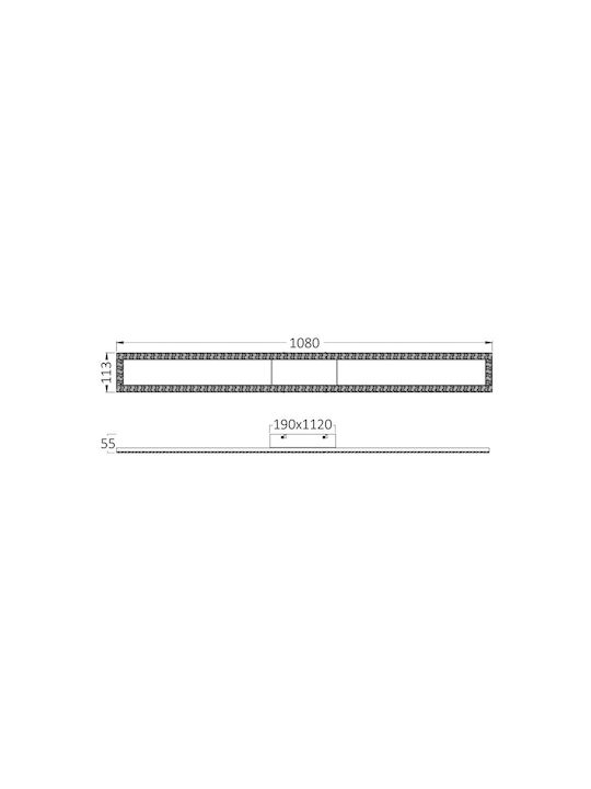 Braytron Ceiling Mount Light Black with Integrated LED and Crystals