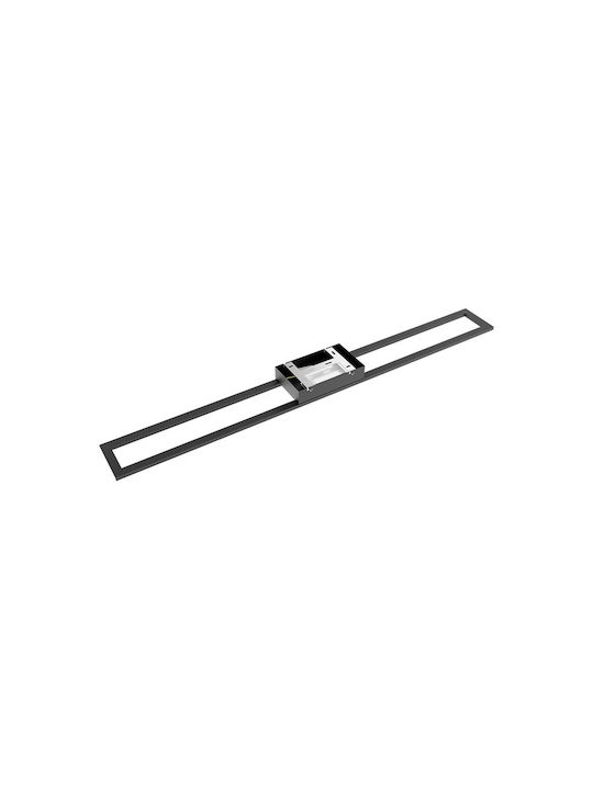 Braytron Ceiling Mount Light Black with Integrated LED and Crystals