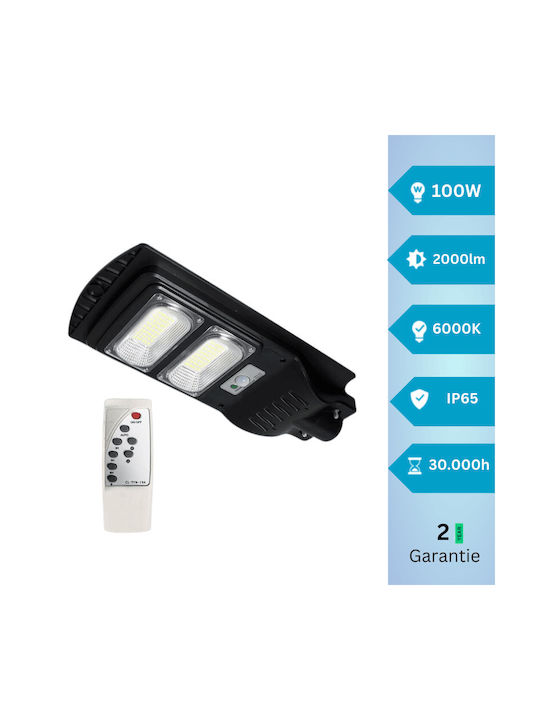 Masterled Außenstehlampe LED Straße 100W mit Kaltweißem Licht IP65 Schwarz