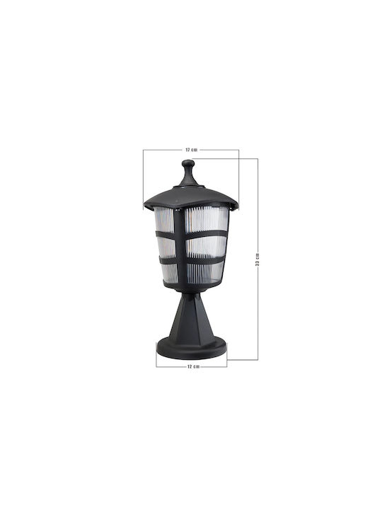 GloboStar Lamp Lattern Outdoor IP44 for Socket E27 Black
