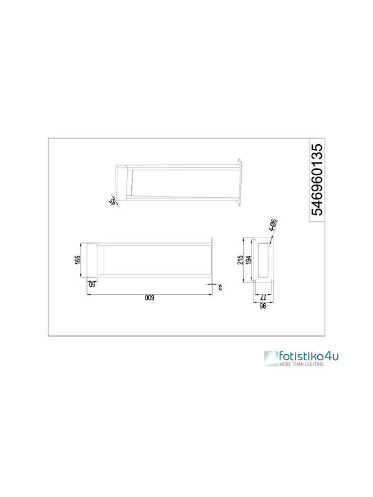 Trio Lighting Φωτιστικό Κολωνάκι LED Εξωτερικού Χώρου με Θερμό Λευκό Φως Ροζ
