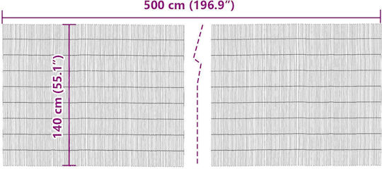 vidaXL Каламоти с Целият Рийд 1.4x5m