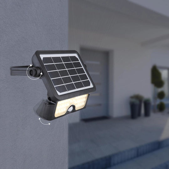 Globo Lighting Επιτοίχιο Ηλιακό Φωτιστικό 5W 580lm Θερμό Λευκό 3000K με Αισθητήρα Κίνησης IP65 23.2x3.4εκ.