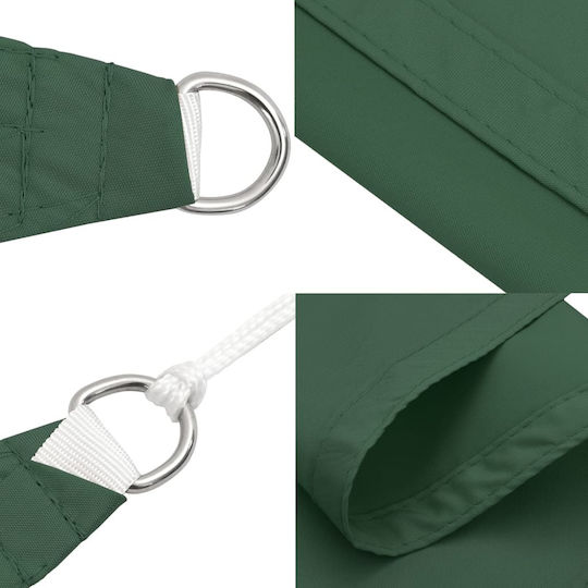 Triangle Shade Cloth Green 3 X 4 X 5 M Oxford Fabric