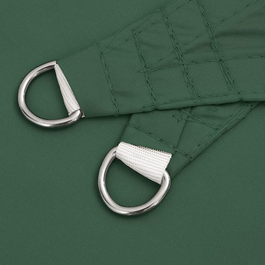 vidaXL Triangle Shade Sail Green with PU Coating 4x5m made of Oxford fabric