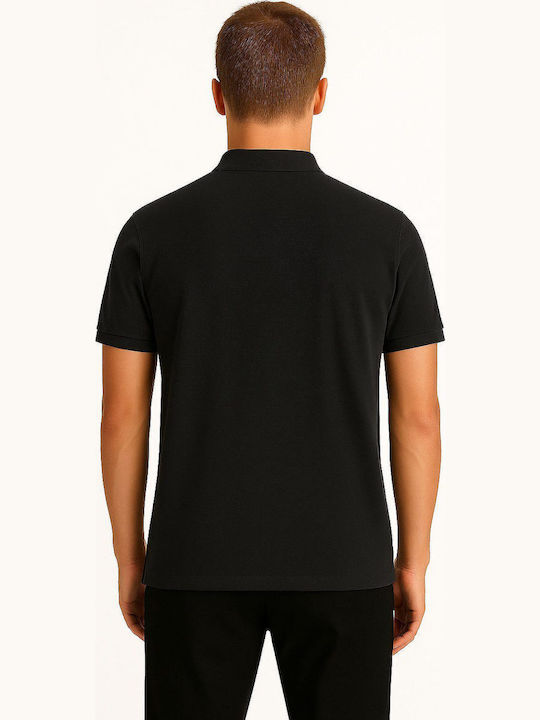 Polo Bluse Schwarz