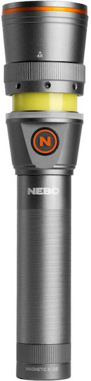 Nebo Rechargeable Flashlight LED IPX4 with Maximum Brightness 400lm Silver