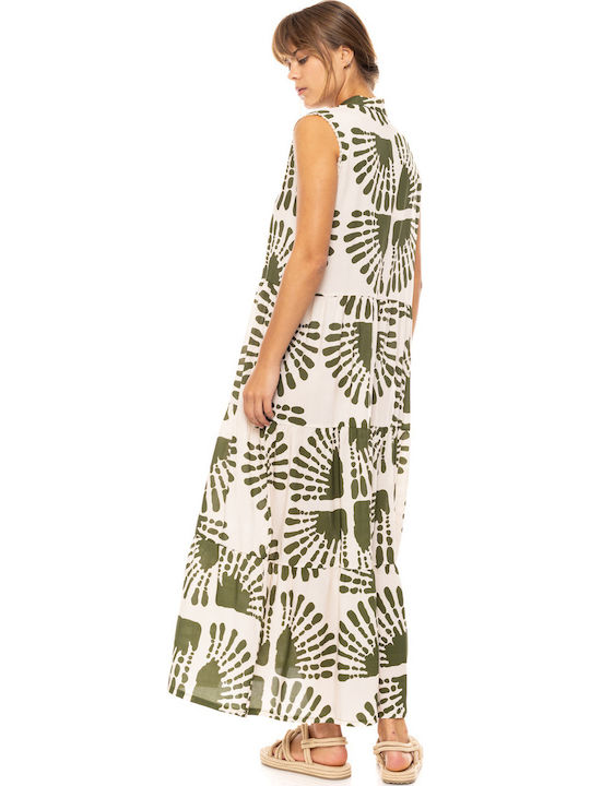 Pink Label Damen Maxi Kleid Strand Jade
