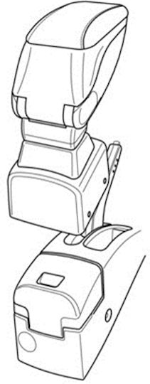 Lampa Car Armrest Mount for Kia Picanto 2005 - 2011