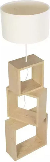 GloboStar Lumo Floor Lamp H155xW37cm. with Socket for Bulb E27 Beige