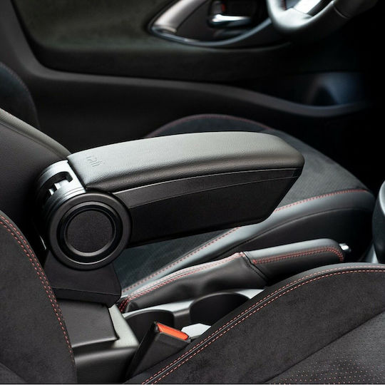 Rati Armster Car Leather Armrest for Fiat 500 Black