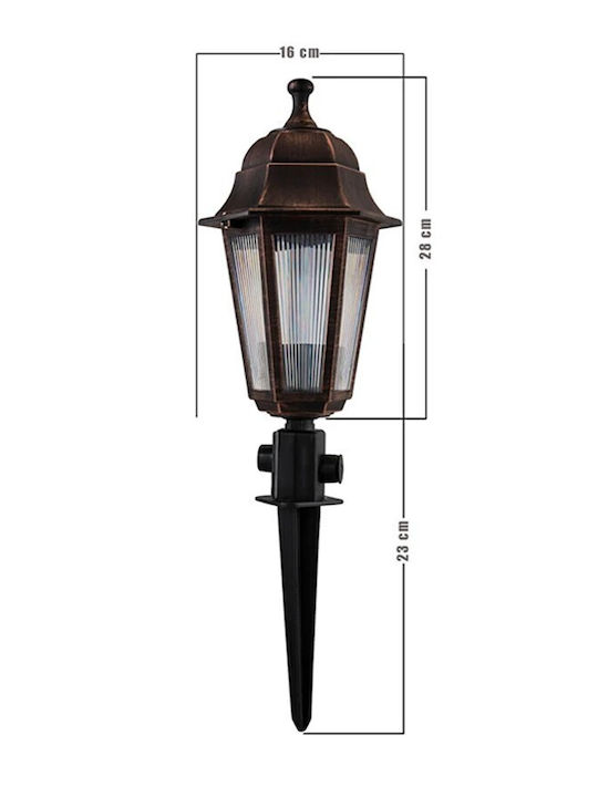 GloboStar Φωτιστικό Led Καρφωτό 203-0198