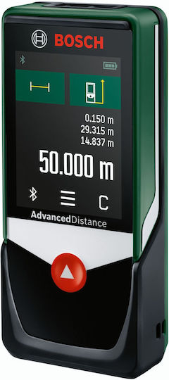 Bosch Laser Distance Meter AdvancedDistance 50C with Range up to 50m