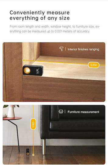 Hoto Laser Distance Meter QWCJY001 with Range up to 30m