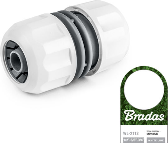 Bradas WL-2100 Anschluss für Bewässerungsschlauch 13mm Weiß