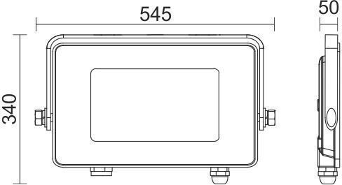 Spot Light Στεγανός Προβολέας LED 500W Ψυχρό Λευκό 6000K IP66