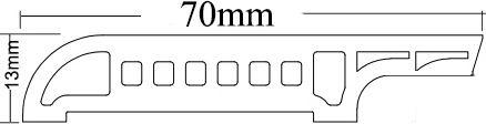 Newplan Floor Skirting PVC 240x7cm