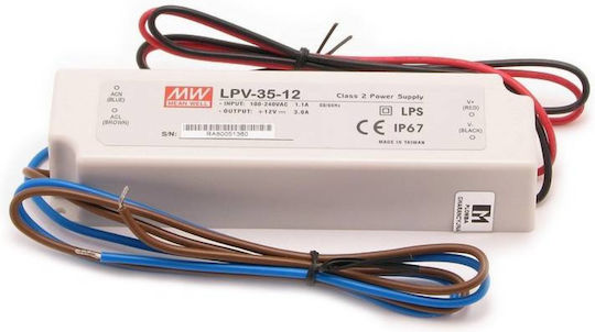 Eko Light Τροφοδοτικό LED Στεγανό IP67 Ισχύος 36W με Τάση Εξόδου 12V