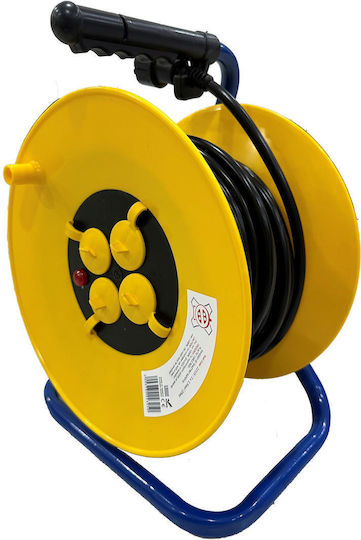 CHaralampidis 4 Plätze mit Kabel 25m Durchmesser 3 x 2.5mm² Gelb