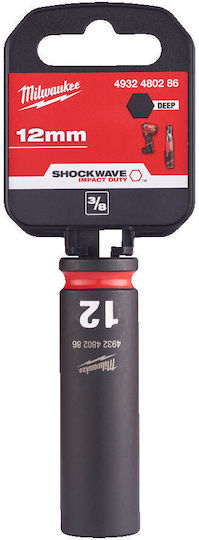Milwaukee Shockwave Καρυδάκι Αέρος Εξάγωνο με Καρέ Υποδοχής 3/8" Διάμετρος 16mm