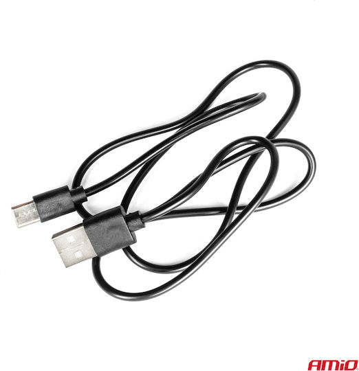 AMiO Φάρος Αυτοκινήτου LED 12 / 24V 12.3cm με Πορτοκαλί Φωτισμό