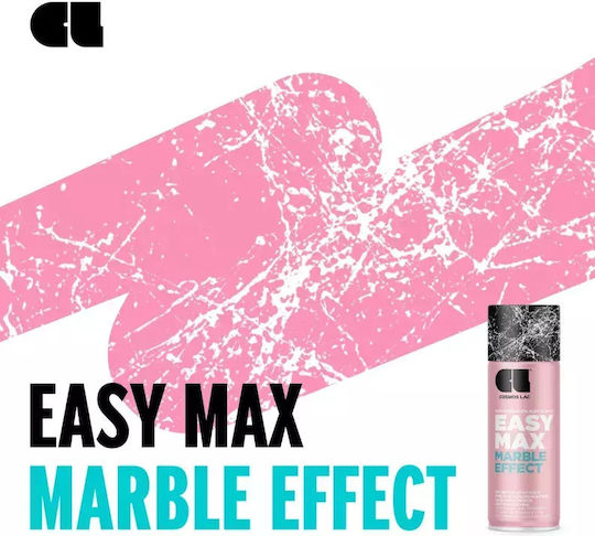 Cosmos Lac Σπρέι Αστάρι Marble Effect Ακρυλικό Υψηλής Θερμοκρασίας με Μεταλλικό Εφέ Λευκό ΛΕΥΚΟ 400ml