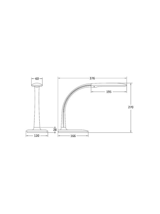 Braytron LED Office Lamp in Black Color