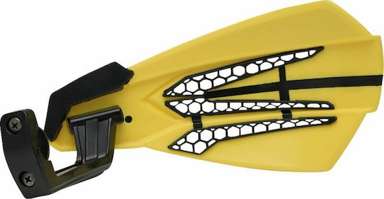 Cycra Motorcycle Protective Hand Guards in Yellow Colour