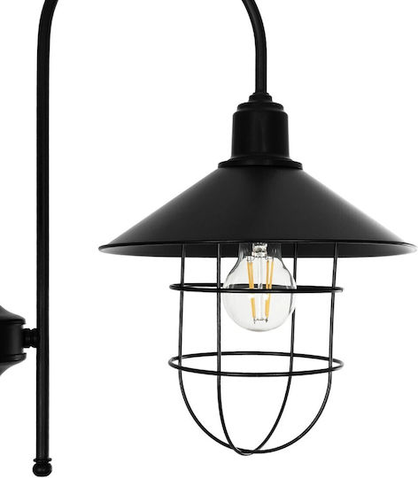 GloboStar Blazeo Pendant Light Black Bell with Socket E27 40x40x40cm