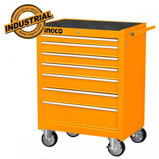 Ingco Rollbar Metallisch Werkzeugkiste B68xT45.8xH94.5cm