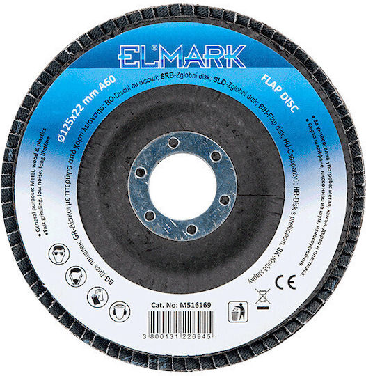 Raider Sanding Disc Φυλλαράκι A080 125mm Grinding Disc Metal 125mm