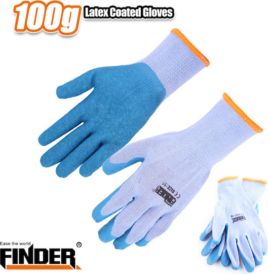 Finder Arbeitshandschuhe Garten Blau Nitril 2Stück