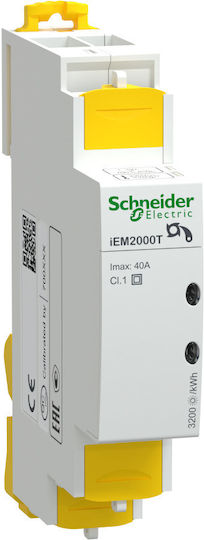 Schneider Electric Киловатметър Електрическо Табло Аналогов Шина Еднофазен A9MEM2000T