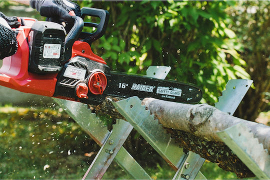 Raider Akku-Kettensäge 2x4Ah 40V 5,3kg mit Klingenlänge 40cm