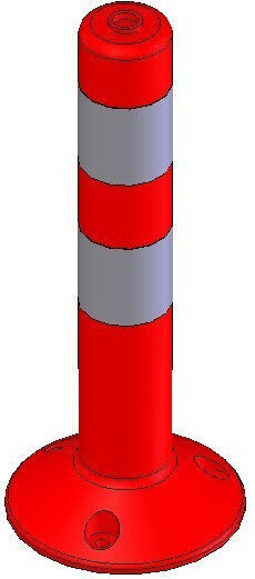 Doorado Plastic Traffic Columns Orange Flexible H45cm
