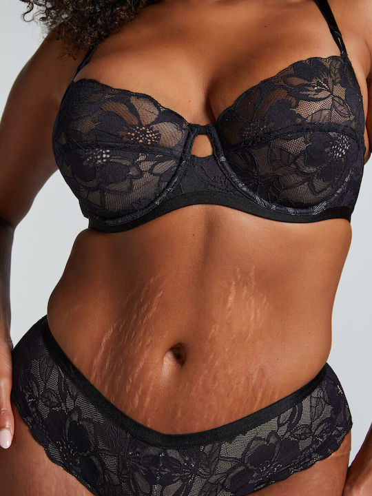 Sophia Bra without Padding Underwire Black