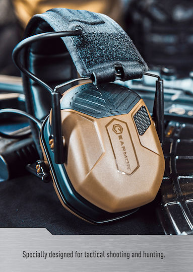 Opsmen M300A-BK Electronic Earmuffs with Band