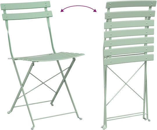Garten- und Outdoor-Möbelsets für kleinen Raum 3 Stück Türkis