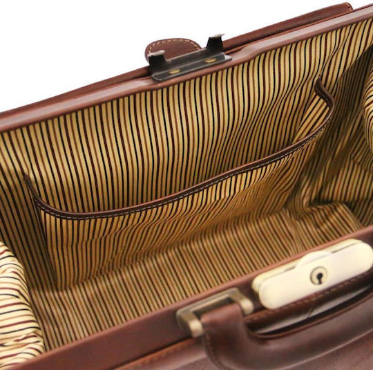 Tuscany Leather Leonardo Medical Leather Bag Brown