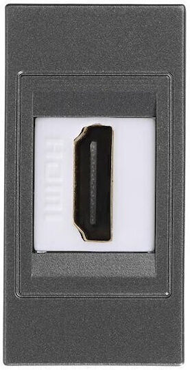 Eurolamp Socket HDMI in Gray color 152-20459