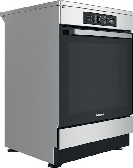 Whirlpool Готварска печка 83лт с индукционни котлони Ш60см. Inox